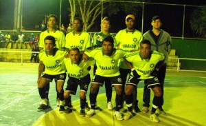 Equipe do Jardim Novo, campeão do Campeonato de Futsal do distrito de Santo Antônio.