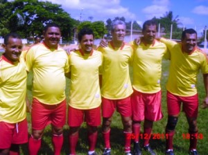 Da direita para esquerda: Nito, Osmário, Alessandro, Wilson, Ailson Cruz e Zé Cruz.