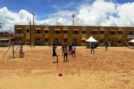 Partida de Handbeach realizada entre e Mucuri e Itabatã, pelos  Jogos de Verão de Mucuri.