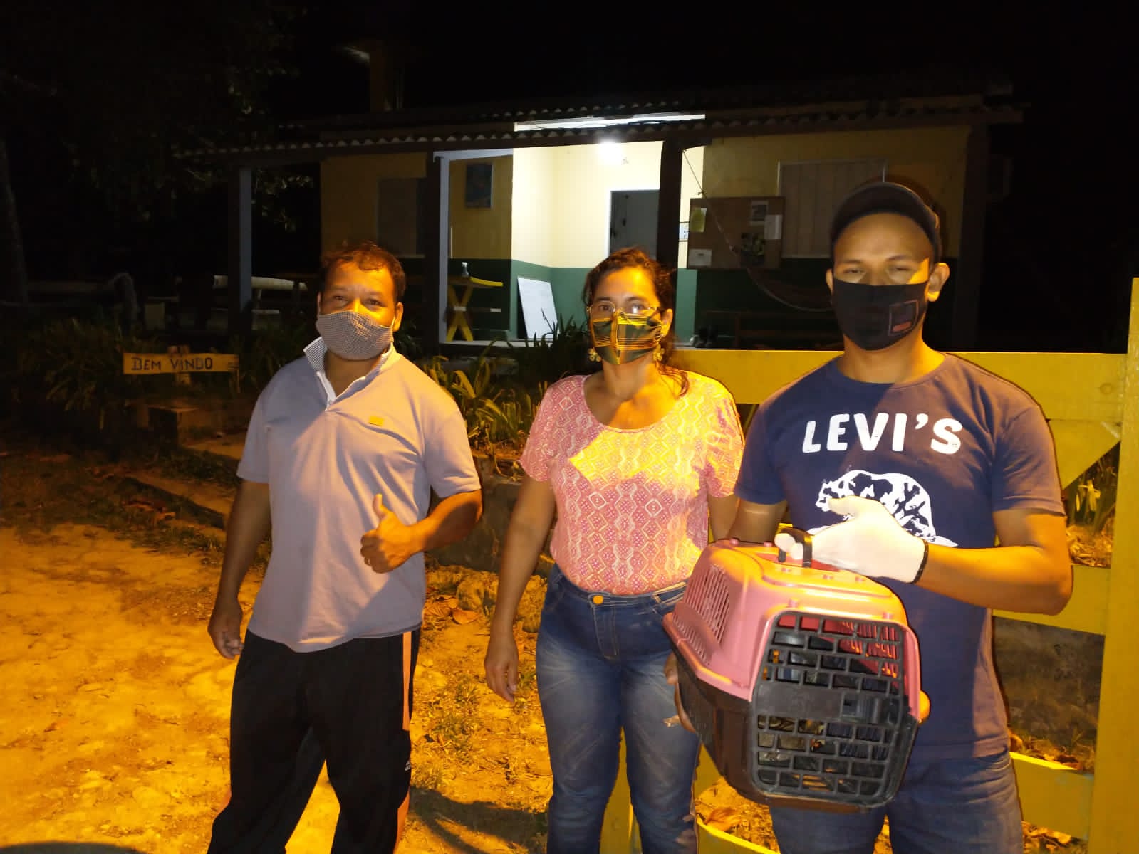 Jiboia resgatada pelo Gads em Itamaraju